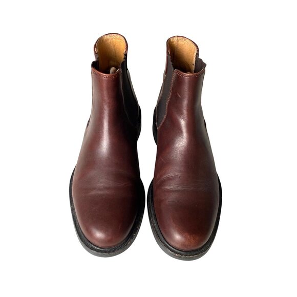 J. Crew Chelsea Boots Men's Size 7 Brown Leather Made in Italy - Picture 2 of 12